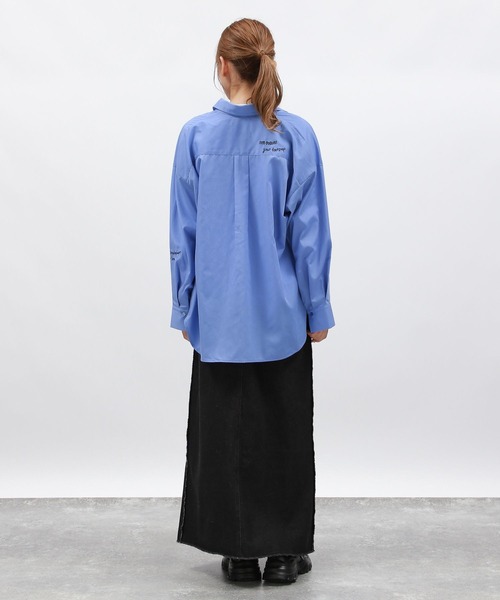 COLOR カラー THE BEST LAKOLE ブラウス シャツ 刺繍オーバーサイズシャツ / 145411