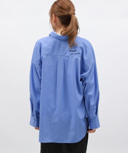 セール】刺繍オーバーサイズシャツ / 145411（シャツ/ブラウス