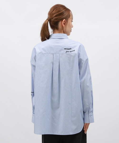 セール】刺繍オーバーサイズシャツ / 145411（シャツ/ブラウス