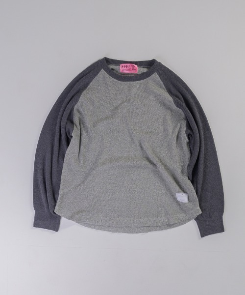 EFFECTEN(エフェクテン)の「【EFFECTEN】Raglan Knit Pullover(ニット/セーター・メンズ・アッシュグレー/ラベンダー・FREE)」の6枚目の写真