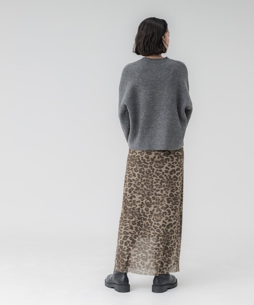 セール】レオパード柄メッシュタイトスカート（スカート）｜coca（coca