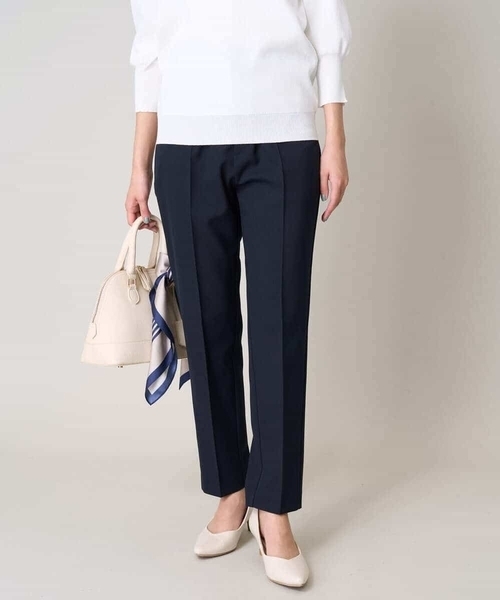 【洗える/イージーケア/UVカット/ストレッチ】スカルノテックステーパードパンツ（その他パンツ）｜a.v.v（アーヴェヴェ） 7,490円