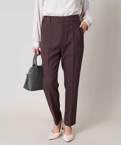 a.v.v（アーヴェヴェ）の「【洗える/イージーケア/UVカット/ストレッチ】スカルノテックステーパードパンツ（その他パンツ・レディース・ネイビー/ブラウン/ライトグレー・34/36/38/42/40）」の11枚目の写真