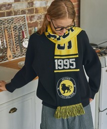 MONO-MART LADY'S | ジャガード グラフィック サッカーマフラー(マフラー)