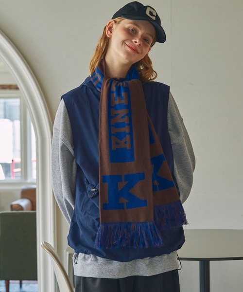 セール】ジャガード グラフィック サッカーマフラー（マフラー）｜MONO