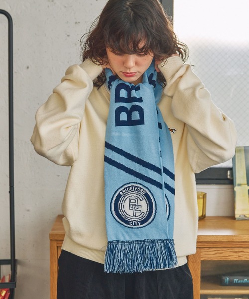 セール】ジャガード グラフィック サッカーマフラー（マフラー）｜MONO