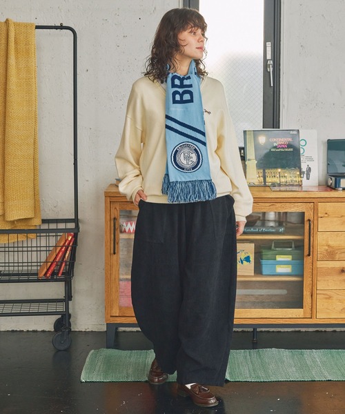 セール】ジャガード グラフィック サッカーマフラー（マフラー）｜MONO