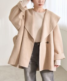 quaranciel: リバー ケープ ショート コート 25AW