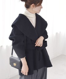 epine ケープコート 黒 epine ケープコート 黒