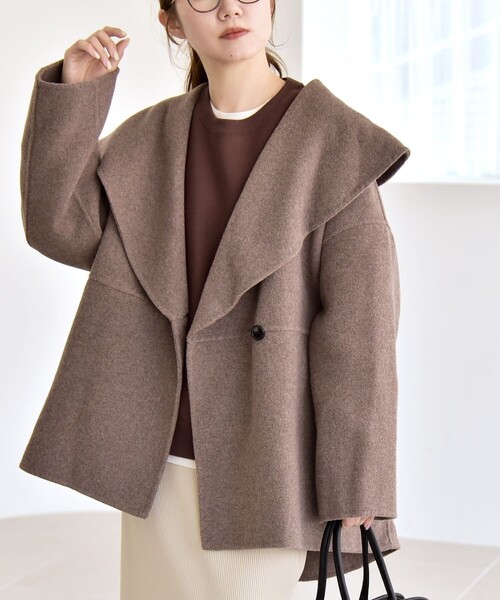 quaranciel: リバー ケープ ショート コート 25AW（その他アウター