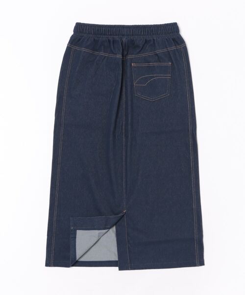 PUMA（プーマ）の「《PUMA》CORE HERITAGE デニム ライク ニット スカート（スカート・レディース・ネイビー/ブルー・M/L）」の4枚目の写真