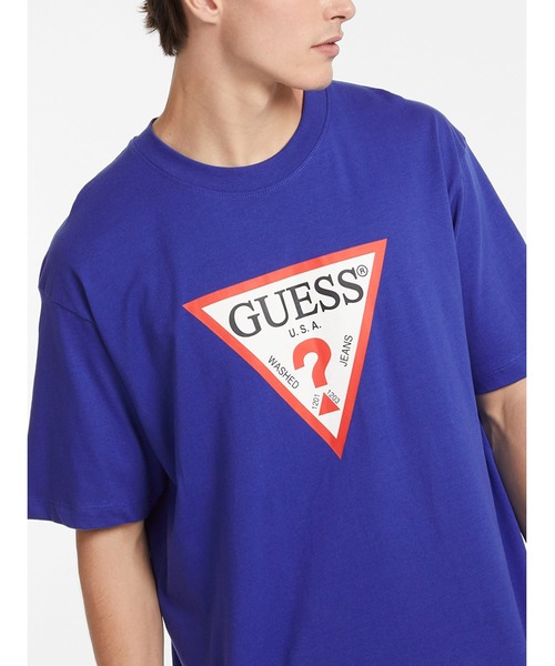 GUESS JEANS（ゲスジーンズ）の「GUESS JEANS Iconic Tee 半袖 Tシャツ（Tシャツ/カットソー・メンズ・ブルー/ホワイト/ブラック・X-SMALL/X-LARGE/SMALL/MEDIUM/LARGE）」の20枚目の写真