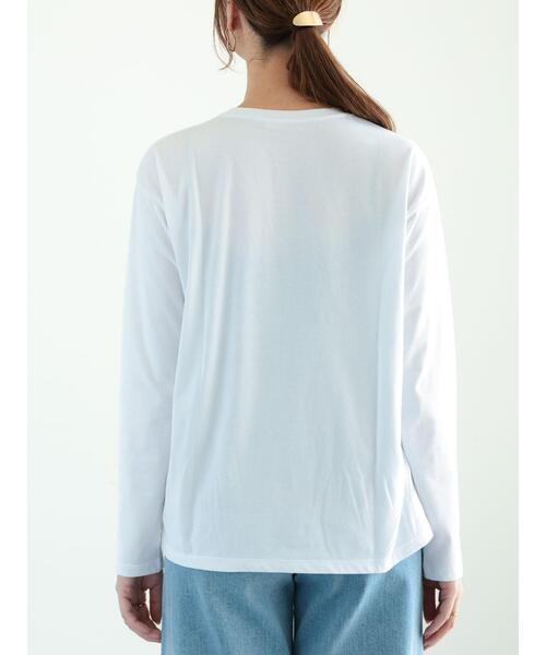 Te chichi(テチチ)の「刺繍&スタッズロゴロンT(Tシャツ/カットソー・レディース・オフホワイト・F)」の5枚目の写真