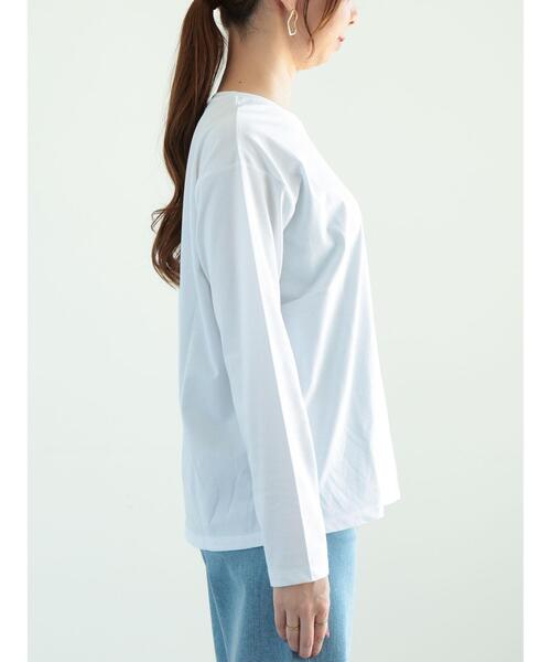 Te chichi(テチチ)の「刺繍&スタッズロゴロンT(Tシャツ/カットソー・レディース・オフホワイト・F)」の6枚目の写真
