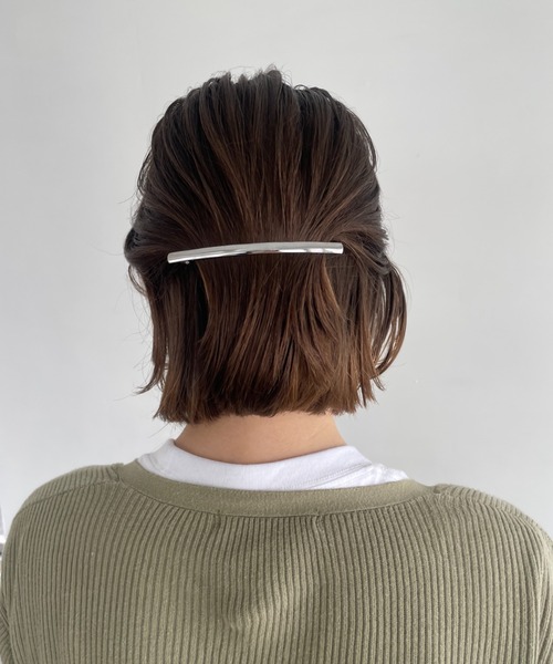 ciite'(シーテ)の「シンプリーストレートバレッタ(バレッタ/ヘアクリップ・レディース・ゴールド/シルバー/ピンクゴールド・FREE)」の8枚目の写真