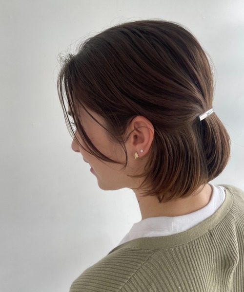 ciite'(シーテ)の「シンプリーストレートバレッタ(バレッタ/ヘアクリップ・レディース・ゴールド/シルバー/ピンクゴールド・FREE)」の10枚目の写真