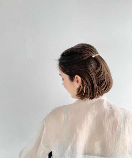 ciite'(シーテ)の「シンプリーストレートバレッタ(バレッタ/ヘアクリップ・レディース・ゴールド/シルバー/ピンクゴールド・FREE)」の11枚目の写真
