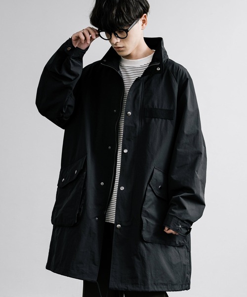 Audience(オーディエンス)の「Audience オーディエンス 綿ナイロン高密度ポプリン M-90 スタンドネックモッズコート AUD7283(モッズコート・メンズ・オリーブ/カーキ/ブラック・M/L)」の1枚目の写真