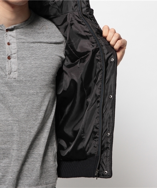 CIAOPANIC TYPY(チャオパニックティピー)の「【CIAOPANICTYPY】ケーブルニット中綿フードベスト(その他アウター・メンズ・ネイビー/キャメル・LARGE/MEDIUM/SMALL)」の8枚目の写真