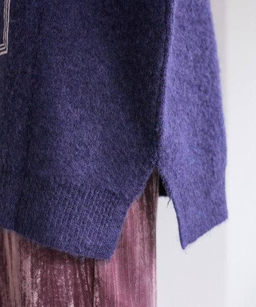 w closet（ダブルクローゼット）の「【2WAY】BIGロゴニット（ニット/セーター・レディース・グリーン/アイボリー/ネイビー・FREE）」の21枚目の写真