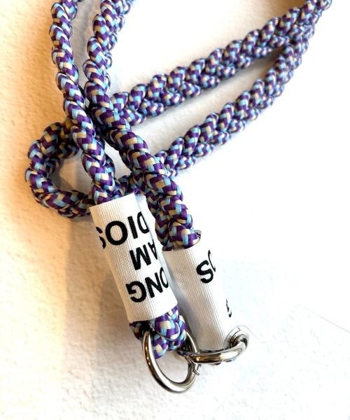 lit.Cy（リットシー）の「MIXカラー ロープ あみあみ スマホショルダー ストラップ（スマホグッズ・レディース・レッド/ブラックミックス/ベージュ/パープル/イエロー/ブラック/オフホワイト/ブルー/オレンジ/グレー/グリーン×ピンク・FREE）」の8枚目の写真