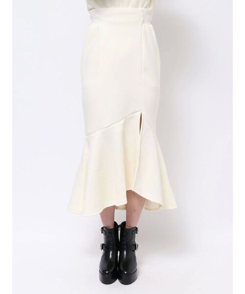 EATME(イートミー)の「マーメイドスウェットスカート(セットアップ可能)(スカート・レディース・ブラック/アイボリー・FREE)」の7枚目の写真