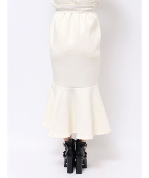 EATME(イートミー)の「マーメイドスウェットスカート(セットアップ可能)(スカート・レディース・ブラック/アイボリー・FREE)」の9枚目の写真