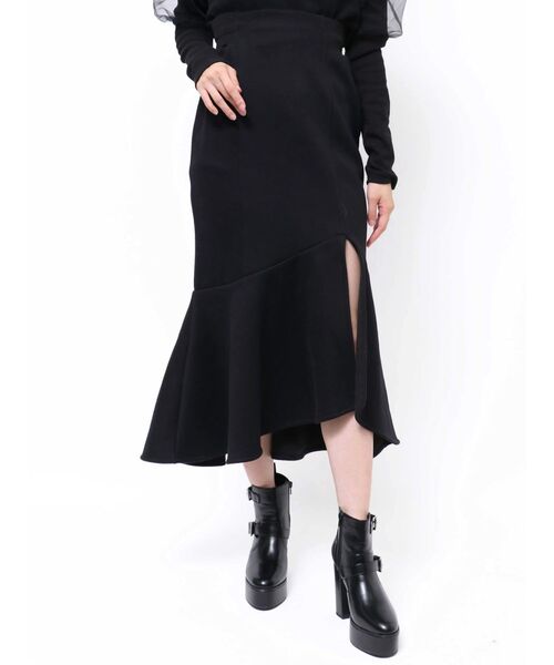 EATME(イートミー)の「マーメイドスウェットスカート(セットアップ可能)(スカート・レディース・ブラック/アイボリー・FREE)」の19枚目の写真