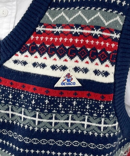 GEVACO（ゲバコ）の「【GEVACO/ゲバコ】フェアアイル Vネックニットベスト（ベスト・レディース・ブルー系その他/グリーン系その他/ベージュ系その他・38）」の15枚目の写真