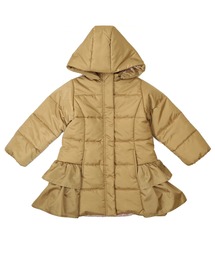 la poche biscuit（ラポシェビスキュイ）の「タフタサイド裾フリルジャケット（ダウンジャケット/コート・キッズ）」