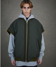 GARDEN TOKYO(K[fgELE)TAUPE/g[v/QUILTING FRIGHT OVER VEST(xXg)