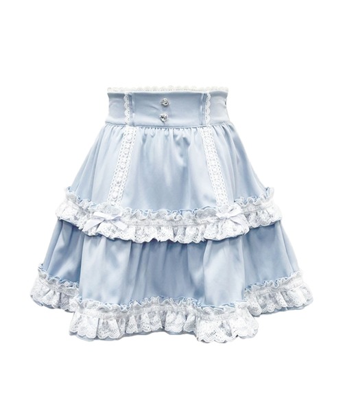 セール】ハシゴレースティアードスカート（スカート