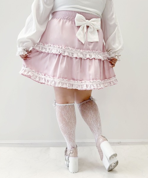 セール】ハシゴレースティアードスカート（スカート