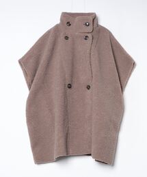 Per sist ence(パーシエンス)のリバーシブルフェイクムートンポンチョ(ポンチョ)