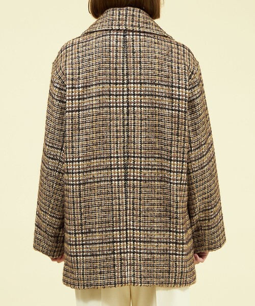 MACKINTOSH PHILOSOPHY（ﾏｯｷﾝﾄｯｼｭ ﾌｨﾛｿﾌｨｰ）の「【Elland(エランド)】ダブルブレストコート（ピーコート・レディース・ブラウン・36/38）」の5枚目の写真