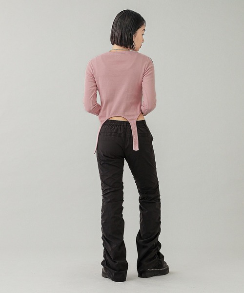 OVAL LOGO GARTER L/S TOP（Tシャツ/カットソー）｜X-girl（エックスガール）