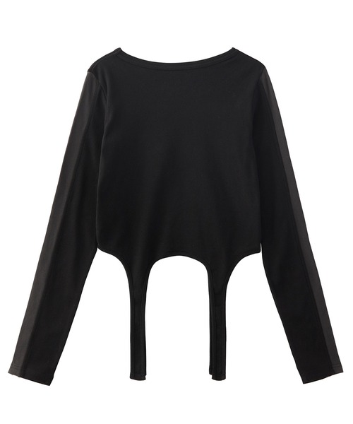OVAL LOGO GARTER L/S TOP（Tシャツ/カットソー）｜X-girl（エックスガール）