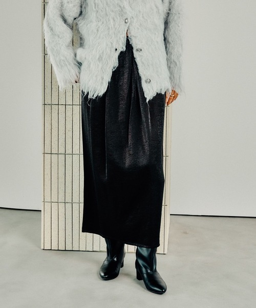 LEPSIM（レプシィム）の「キラキラワッシャーコクーンスカート　147615（スカート・レディース・ブラック/アイボリー/グレー・FREE）」の11枚目の写真