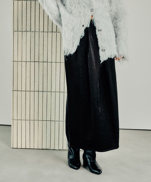 LEPSIM（レプシィム）の「キラキラワッシャーコクーンスカート　147615（スカート・レディース・ブラック/アイボリー/グレー・FREE）」の12枚目の写真