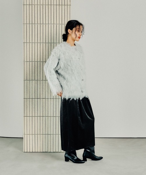 LEPSIM（レプシィム）の「キラキラワッシャーコクーンスカート　147615（スカート・レディース・ブラック/アイボリー/グレー・FREE）」の17枚目の写真