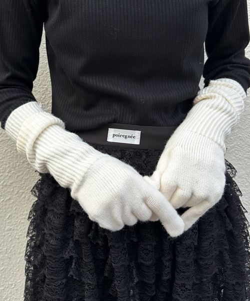 RUBY AND YOU（ルビーアンドユー）の「［select］2WAYグローブ（手袋・レディース・ブルー/ベージュ/アイボリー・FREE）」の21枚目の写真