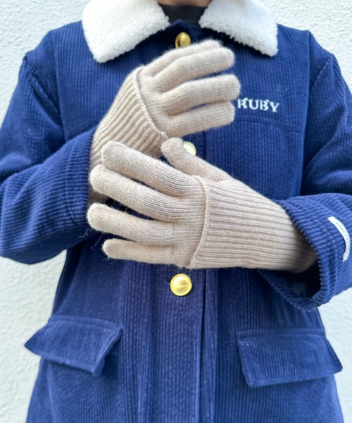 RUBY AND YOU（ルビーアンドユー）の「［select］2WAYグローブ（手袋・レディース・ブルー/ベージュ/アイボリー・FREE）」の14枚目の写真