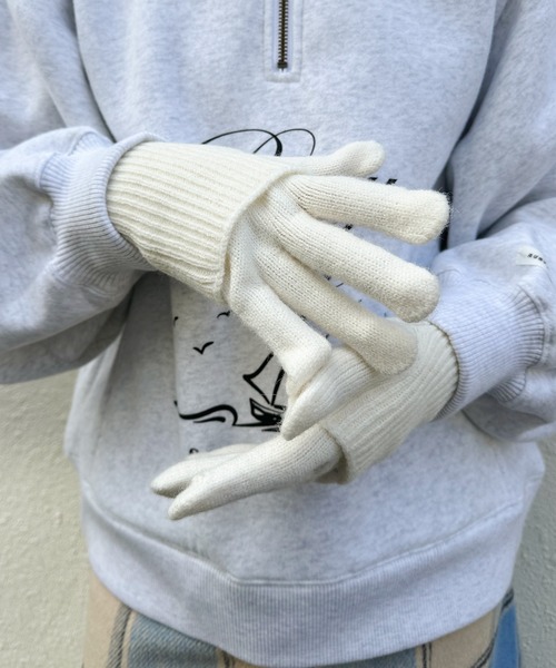 RUBY AND YOU（ルビーアンドユー）の「［select］2WAYグローブ（手袋・レディース・ブルー/ベージュ/アイボリー・FREE）」の10枚目の写真