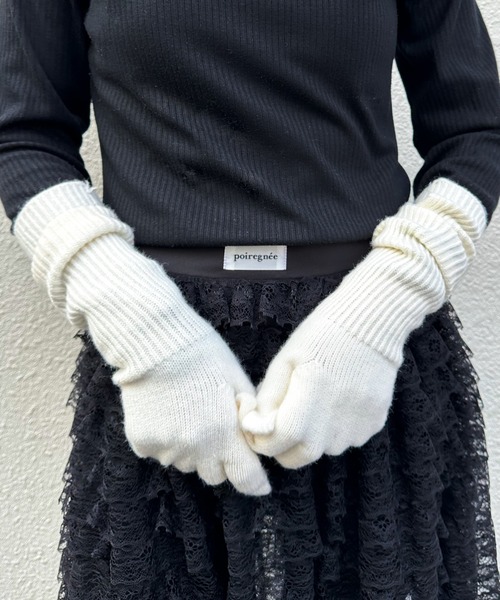 RUBY AND YOU（ルビーアンドユー）の「［select］2WAYグローブ（手袋・レディース・ブルー/ベージュ/アイボリー・FREE）」の22枚目の写真