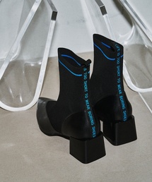 LE TALON | GRISE5cmUTILITYラインニットショートブーツ(ブーツ)