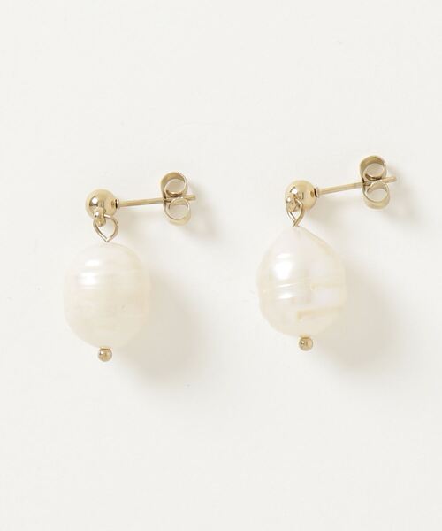 AKEL（アケル）の「【AKEL】アケル/ 淡水パールラインピアス（両耳セット）/金属アレルギー対応ピアス（サージカルステンレス）（ピアス（両耳用）・レディース・ゴールド/シルバー・FREE）」の5枚目の写真