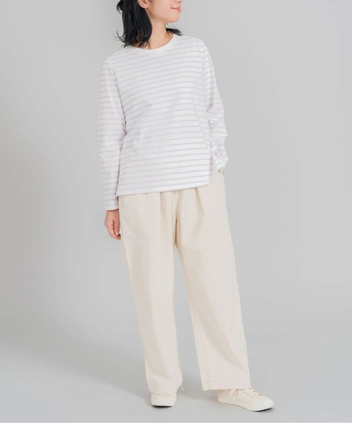 attiree(アティレー)の「ボーダープレーン長袖プルオーバー(Tシャツ/カットソー・レディース・ブルー/ブラック/イエロー/パープル・FREE)」の16枚目の写真