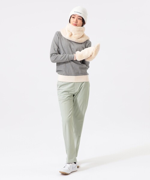 WOMEN〉フリース裏付き フェイクファー ネックウォーマー（ネック