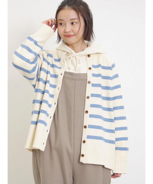 ネストローブ★ボーダー2wayカーディガン nest Robe ボーダー2wayカーデ NEW IN 】あか と くろ | ONLINE SHOP