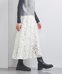レース エンブロイダリーリボン スカート